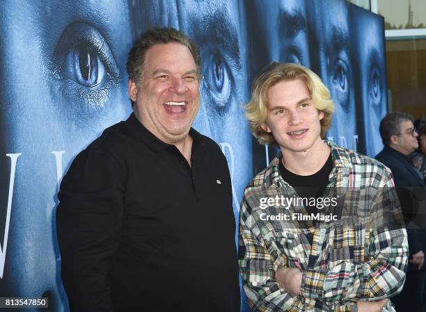 Comedian Jeff Garlin at the Los Angeles Premiere for the seventh season of HBO's "Game Of Thrones" at Walt Disney Concert Hall on July 12, 2017 in...