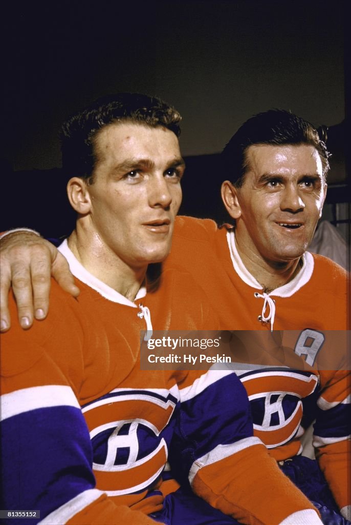 Montreal Canadiens Maurice Richard and Henri Richard