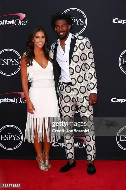 Player Mike Conley Jr. And Mary Conley arrive at the 2017 ESPYS at Microsoft Theater on July 12, 2017 in Los Angeles, California.
