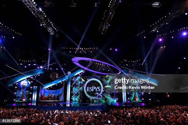 Wide view of stage at The 2017 ESPYS at Microsoft Theater on July 12, 2017 in Los Angeles, California.