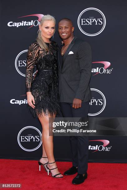 Lindsey Vonn and Kenan Smith attend The 2017 ESPYS at Microsoft Theater on July 12, 2017 in Los Angeles, California.