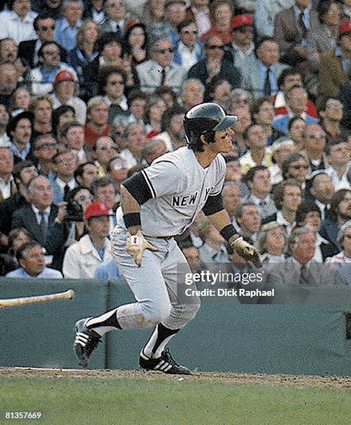 Baseball: AL Playoffs, New York Yankees Bucky Dent in action, hitting home run vs Boston Red Sox, Boston, MA 10/2/1978