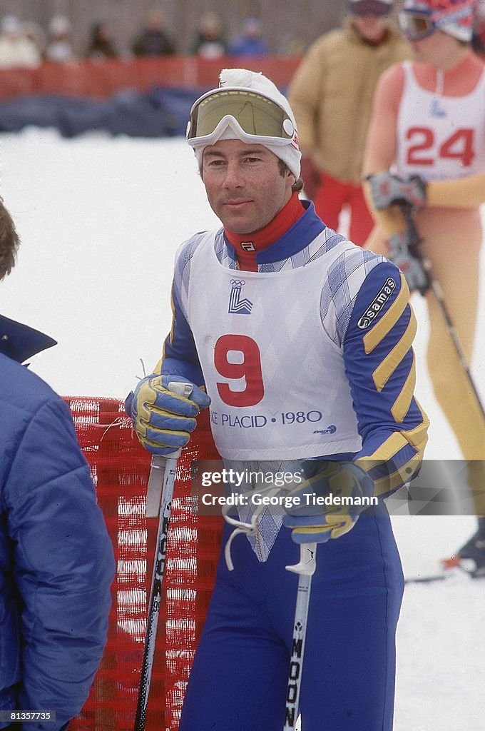 Stenmark Winter Olympics, Sweden Ingemar Stenmark victorious during Giant ...