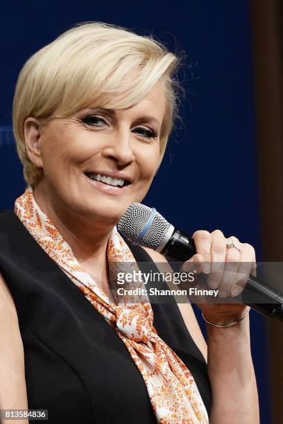 Mika Brzezinski takes part in "The David Rubenstein Show: Peer-To-Peer Conversations"at The National Archives on July 12, 2017 in Washington, DC.