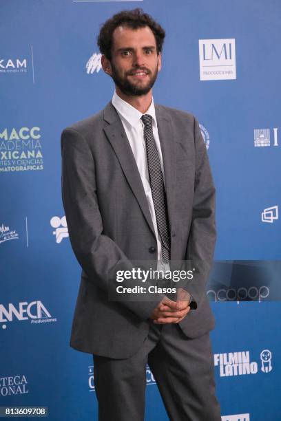 Jonas Cuaron poses during during the 59th Ariel Awards Red Carpet at Palacio de Bellas Artes on July 11, 2017 in Mexico City, Mexico.