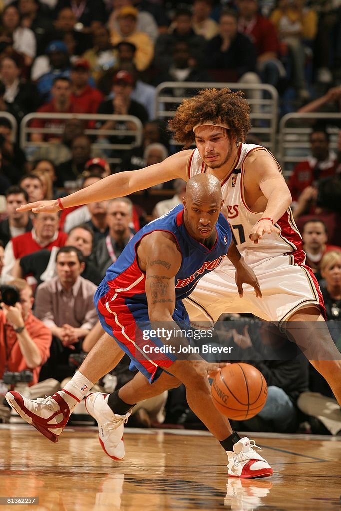 NBA Playoffs, Detroit Pistons Chauncey Billups in action vs Cleveland ...