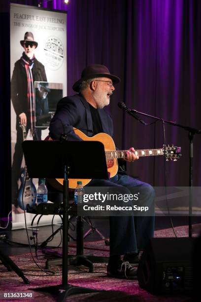 Singer/songwriter Jack Tempchin performs at Peaceful Easy Feeling: An Evening With Jack Tempchin at The GRAMMY Museum on July 12, 2017 in Los...