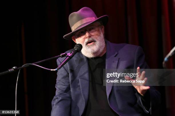 Singer/songwriter Jack Tempchin speaks onstage at Peaceful Easy Feeling: An Evening With Jack Tempchin at The GRAMMY Museum on July 12, 2017 in Los...