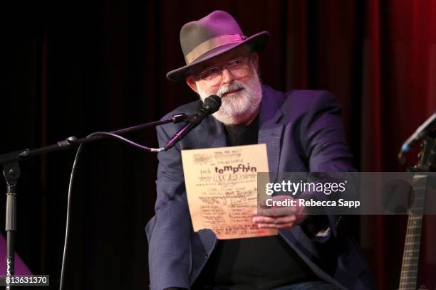 Singer/songwriter Jack Tempchin speaks onstage at Peaceful Easy Feeling: An Evening With Jack Tempchin at The GRAMMY Museum on July 12, 2017 in Los...