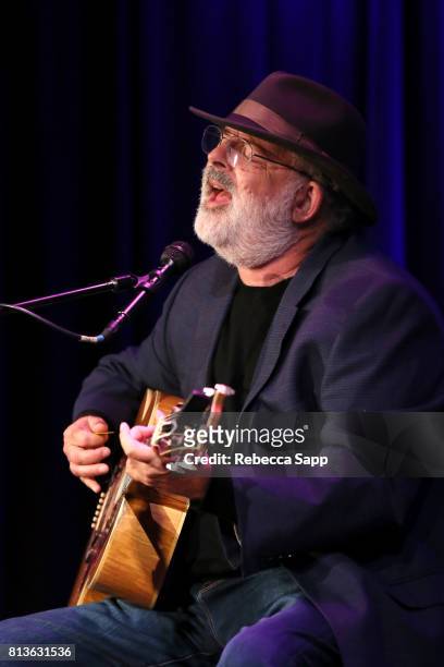 Singer/songwriter Jack Tempchin performs at Peaceful Easy Feeling: An Evening With Jack Tempchin at The GRAMMY Museum on July 12, 2017 in Los...