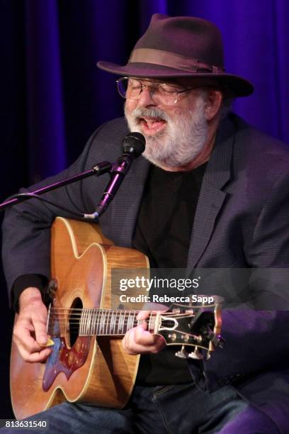 Singer/songwriter Jack Tempchin performs at Peaceful Easy Feeling: An Evening With Jack Tempchin at The GRAMMY Museum on July 12, 2017 in Los...