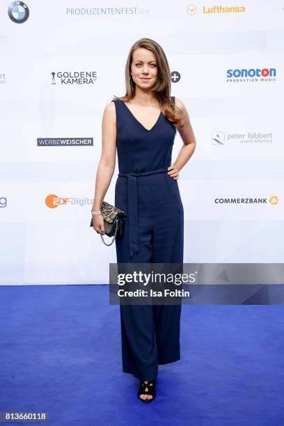 German actress Alice Dwyer attends the summer party 2017 of the German Producers Alliance on July 12, 2017 in Berlin, Germany.