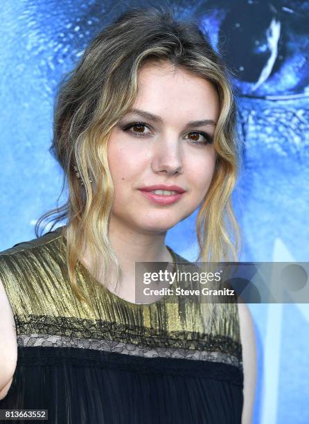 Hannah Murray arrives at the Premiere Of HBO's "Game Of Thrones" Season 7 at Walt Disney Concert Hall on July 12, 2017 in Los Angeles, California.