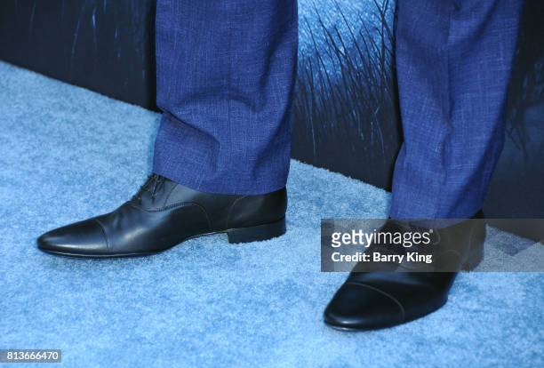 Actor Tom Hopper, shoe detail, attends the Premiere of HBO's 'Game Of Thrones' Season 7 at Walt Disney Concert Hall on July 12, 2017 in Los Angeles,...
