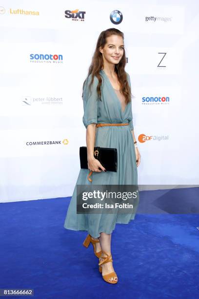 German singer Yvonne Catterfeld attends the summer party 2017 of the German Producers Alliance on July 12, 2017 in Berlin, Germany.