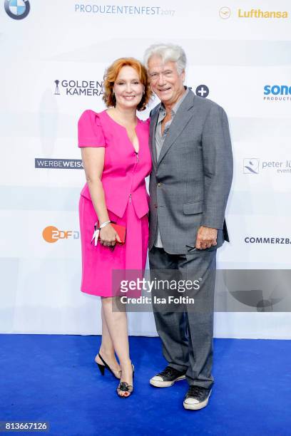 German actor Juergen Prochnow and his wife Verena Wengler attend the summer party 2017 of the German Producers Alliance on July 12, 2017 in Berlin,...