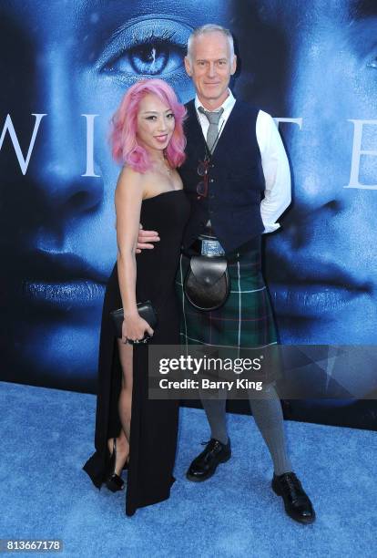 Producer/director Alan Taylor and guest attend the Premiere of HBO's 'Game Of Thrones' Season 7 at Walt Disney Concert Hall on July 12, 2017 in Los...