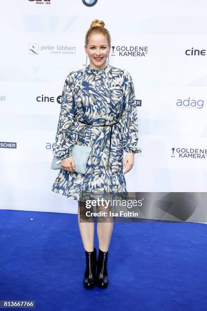 German actress Jasmin Schwiers attends the summer party 2017 of the German Producers Alliance on July 12, 2017 in Berlin, Germany.