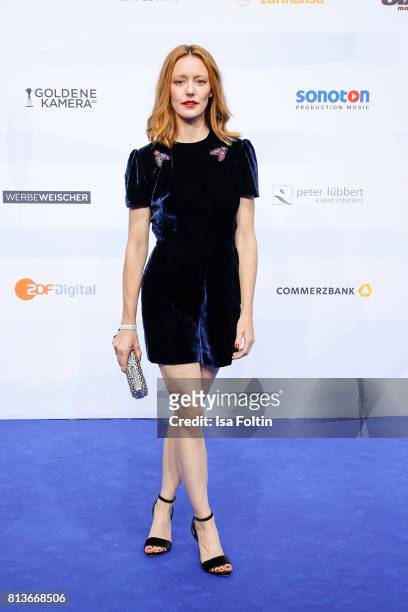German actress Lavinia Wilson attends the summer party 2017 of the German Producers Alliance on July 12, 2017 in Berlin, Germany.