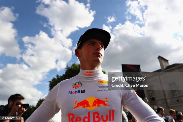 Max Verstappen of Netherlands and Red Bull Racing during F1 Live London at Trafalgar Square on July 12, 2017 in London, England. F1 Live London, the...