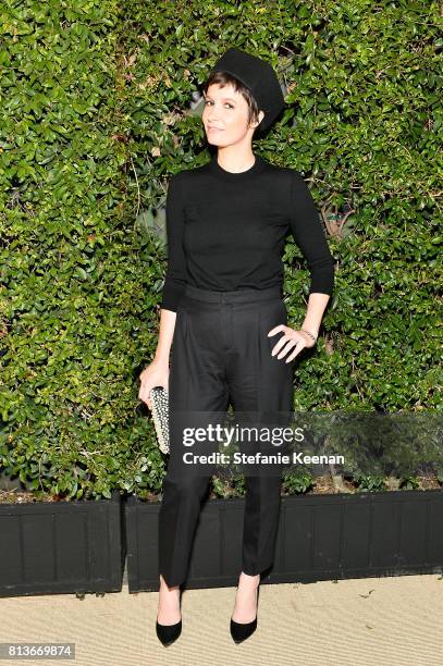 Cassandra Grey at CHANEL Dinner Celebrating Lucia Pica & The Travel Diary Makeup Collection on July 12, 2017 in Los Angeles, California.