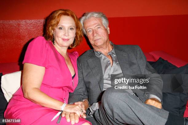 German actor Juergen Prochnow and his wife Verena Wengler during the summer party 2017 of the German Producers Alliance on July 12, 2017 in Berlin,...