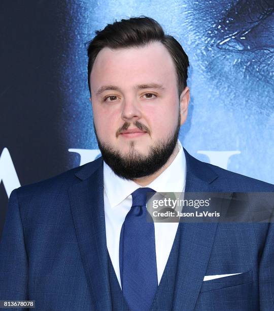 Actor John Bradley attends the season 7 premiere of "Game Of Thrones" at Walt Disney Concert Hall on July 12, 2017 in Los Angeles, California.