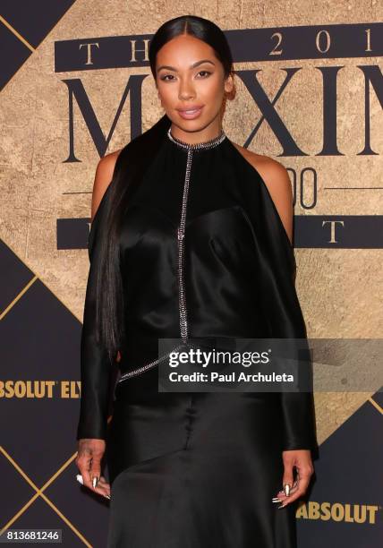 Model / Reality TV Personality Erica Mena attends the 2017 MAXIM Hot 100 Party at The Hollywood Palladium on June 24, 2017 in Los Angeles, California.