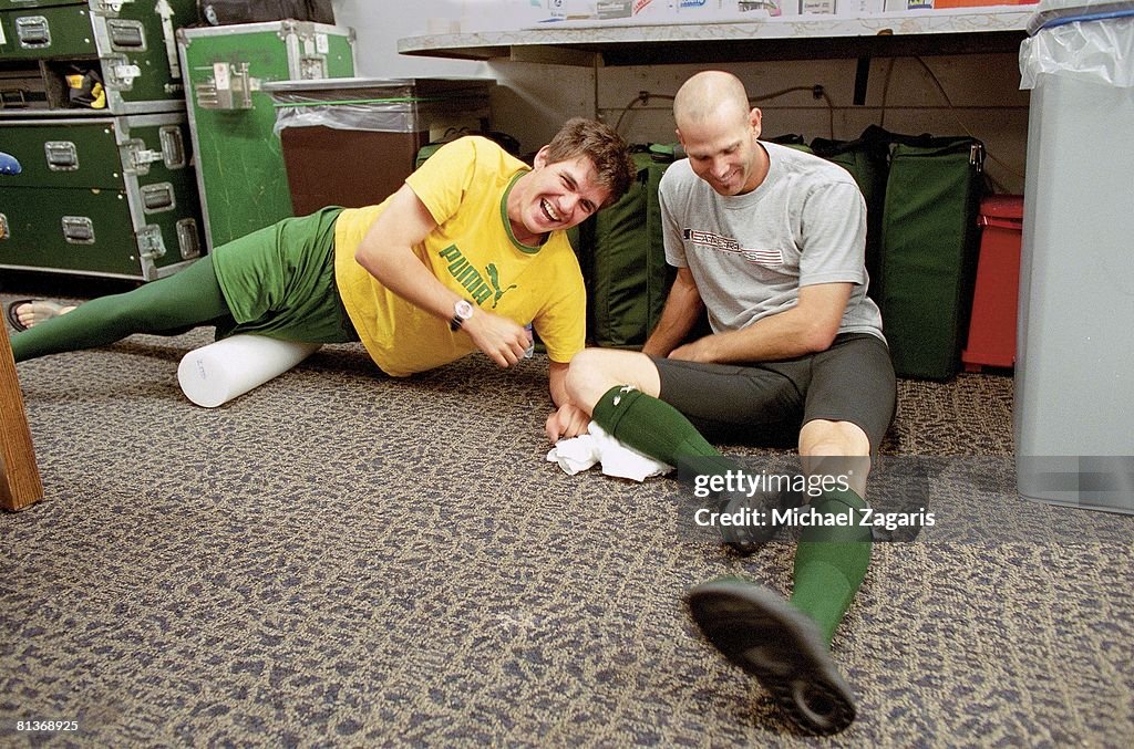 Oakland Athletics Barry Zito and Tim Hudson