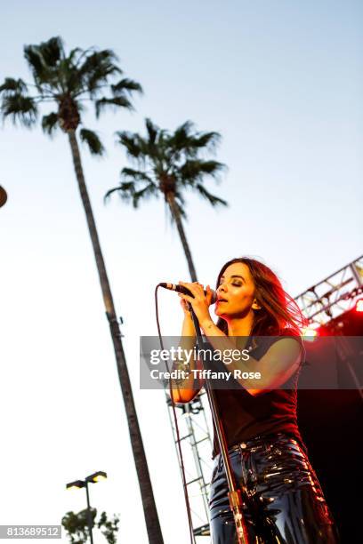 Cristal Ramirez of The Aces performs at The Grove Summer Concert Series Presented by Citi at The Grove on July 12, 2017 in Los Angeles, California.