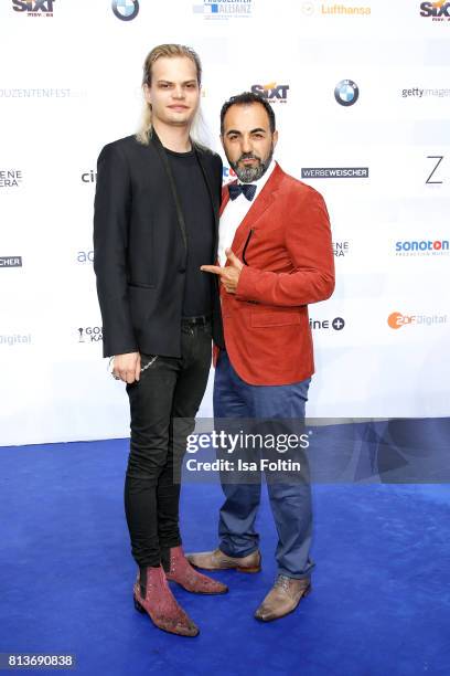 German actor Wilson Gonzalez Ochsenkecht and German actor Adnan Maral attend the summer party 2017 of the German Producers Alliance on July 12, 2017...