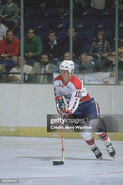 Hockey: Washington Capitals Bobby Carpenter in action vs Quebec Nordiques, Washington, DC 1/1/1981--