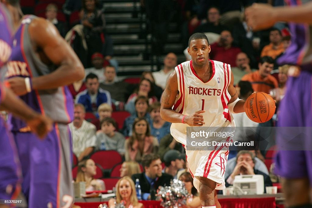 T Mac Rockets Houston Rockets Tracy McGrady in action vs Phoenix Suns, Houston, TX ...