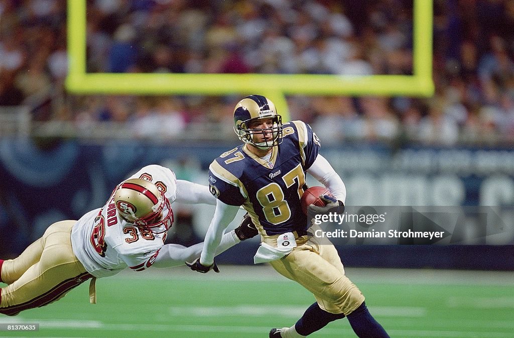 Ricky Proeh St, Louis Rams Ricky Proehl in action, making catch vs San Francisco ...
