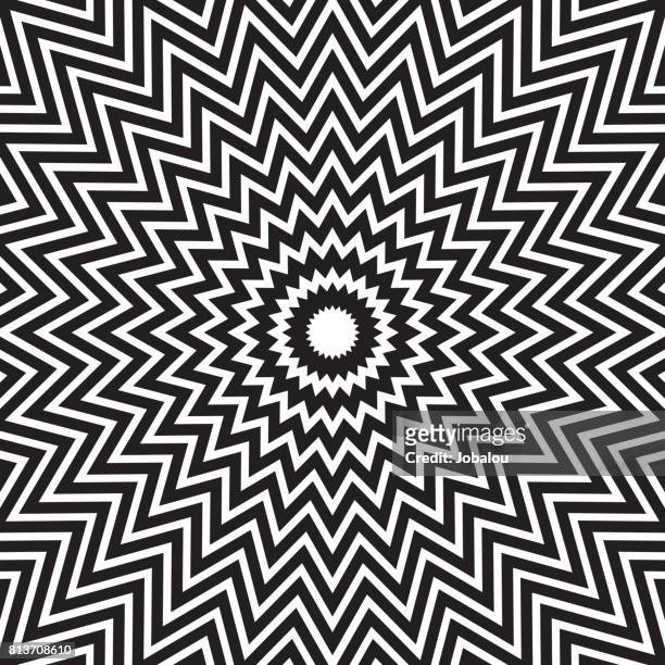 hypnotic concentric abstract lines - trippy stock illustrations