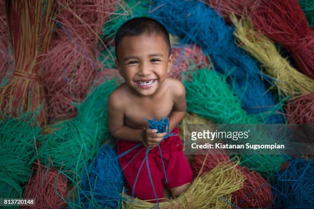 colorful smile - thai tradition stock pictures, royalty-free photos & images
