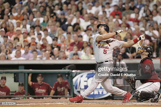 Baseball: NL playoffs, St, Louis Cardinals Albert Pujols in action vs Houston Astros, Houston, TX