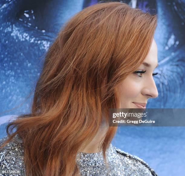 Actress Sophie Turner arrives at the premiere of HBO's "Game Of Thrones" Season 7 at Walt Disney Concert Hall on July 12, 2017 in Los Angeles,...