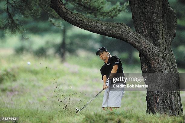 Golf: Women's British Open, Karrie Webb in action on Thursday at Turnberry GC, Ailsa, GBR 8/2/2001