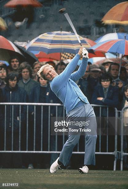 Golf: British Open, Jack Nicklaus in action at Muirfield, Gullane, GBR 7/11/1972--7/14/1972
