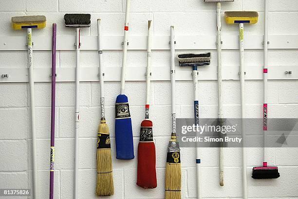 Curling: North Dakota Championship, View of equipment, Grafton, ND 1/16/2003