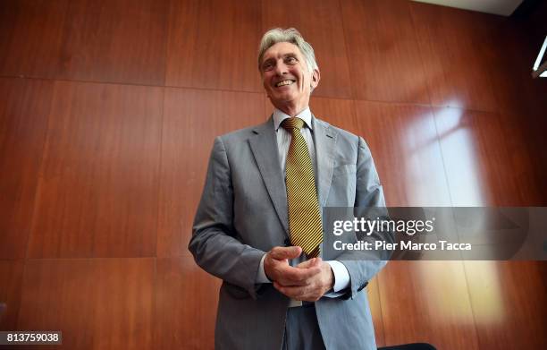 President of Locarno Film Festival Marco Solari attends the Locarno Festival press conference on July 13, 2017 in Milan, Italy.