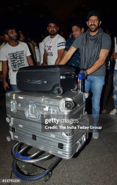 Kabir Khan leaves for New York to attend IIFA 2017 from Mumbai.