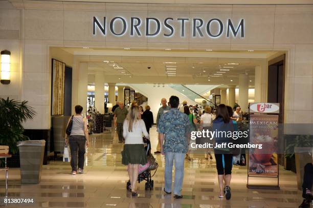 The entrance to Nordstrom in Aventura Mall.
