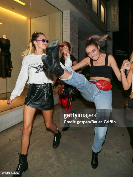 Amelia Gray Hamlin and Delilah Belle Hamlin are seen on July 12, 2017 in Los Angeles, California.