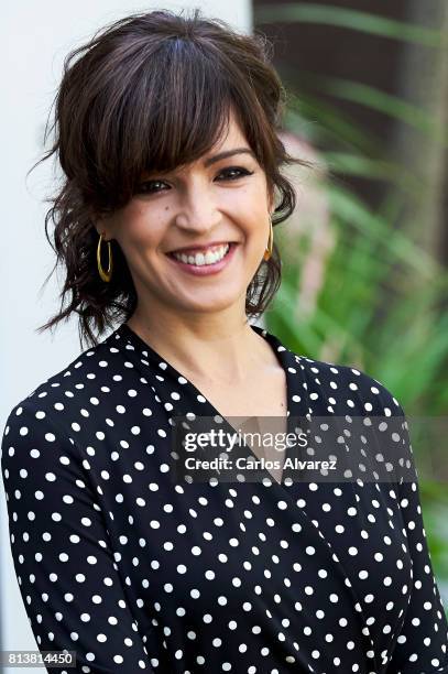 Spanish actress Veronica Sanchez attends 'Tiempos De Guerra' at Antena 3 Television on July 13, 2017 in Madrid, Spain.
