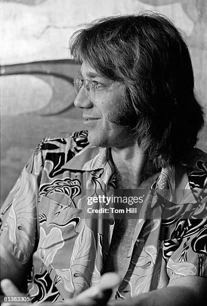 Keyboardist Ray Manzarek, formerly of The Doors, is interviewed after performing at Richards' Rock Club on May 18, 1974 in Atlanta, Georgia.