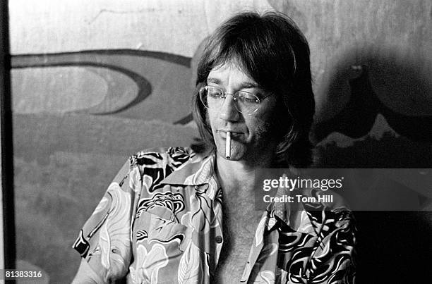 Keyboardist Ray Manzarek, formerly of The Doors, is interviewed after performing at Richards' Rock Club on May 18, 1974 in Atlanta, Georgia.