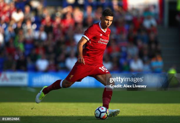Marko Grujic of Liverpool during a pre-season friendly match between Tranmere Rovers and Liverpool at Prenton Park on July 12, 2017 in Birkenhead,...
