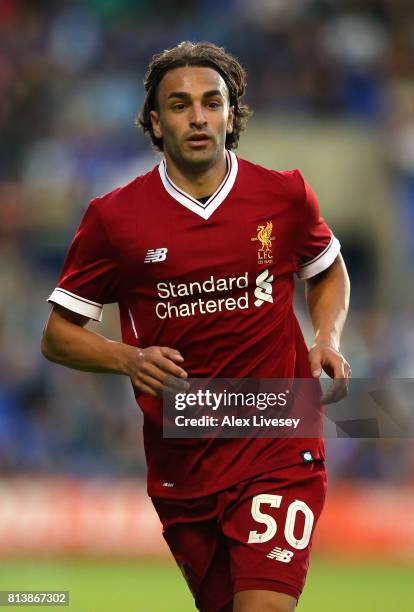 Lazar Markovic of Liverpool during a pre-season friendly match between Tranmere Rovers and Liverpool at Prenton Park on July 12, 2017 in Birkenhead,...